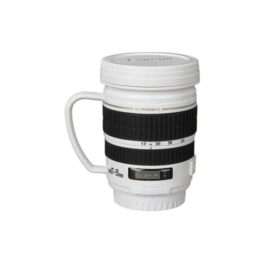 Stainless Steel Camera Lens Shaped Mugs