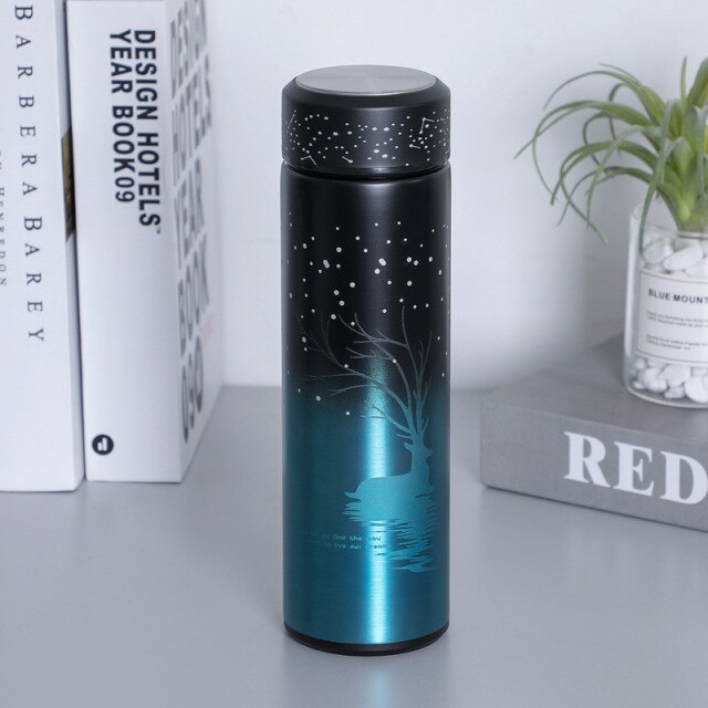Gradient Stainless Steel Night Light Mug