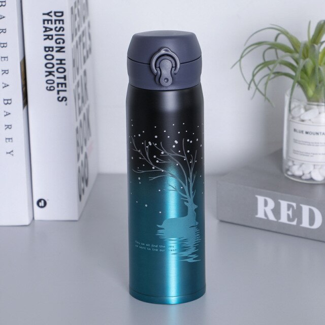 Gradient Stainless Steel Night Light Mug