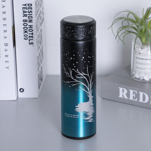 Gradient Stainless Steel Night Light Mug