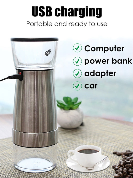 Electric Stainless Steel Burr Coffee Bean Grinder