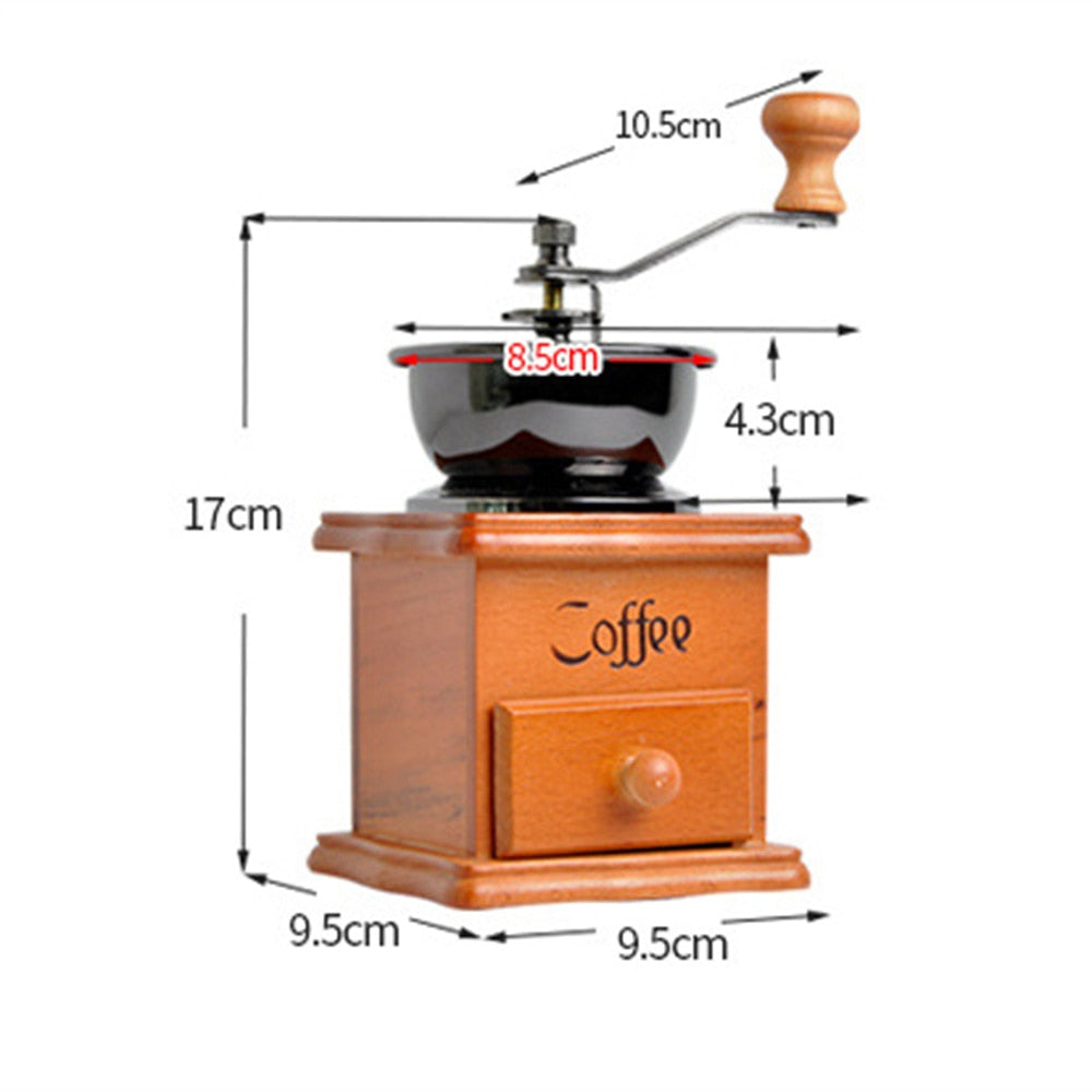 Classical Wooden Manual Coffee Grinder