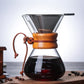 Glass Coffee Kettle with Stainless Steel Filter Drip