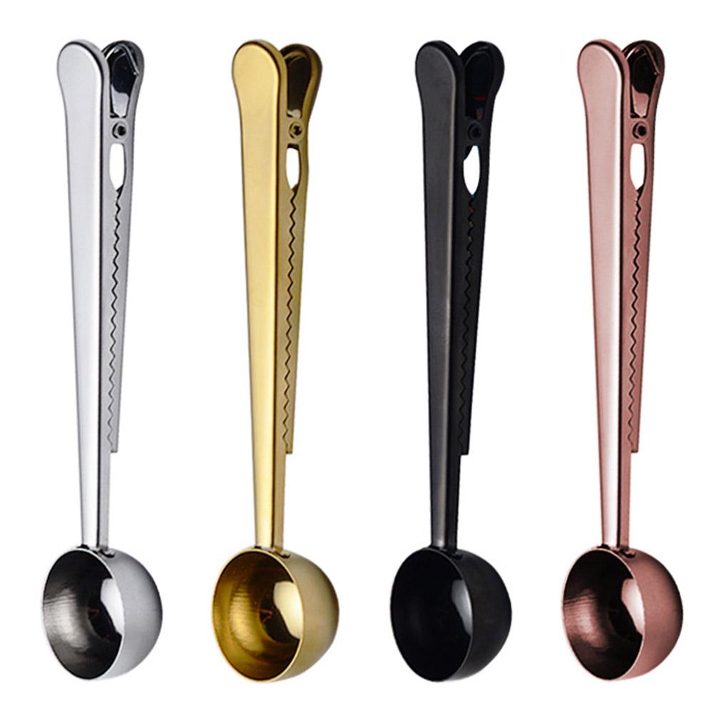 Coffee Scoop With Long Handle Sealing Clip