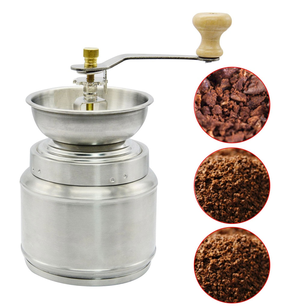 Manual Coffee Grinder Adjustable Hand Crank