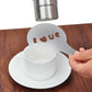 16Pcs Coffee Cake Decoration Cupcake Plastic Stencil